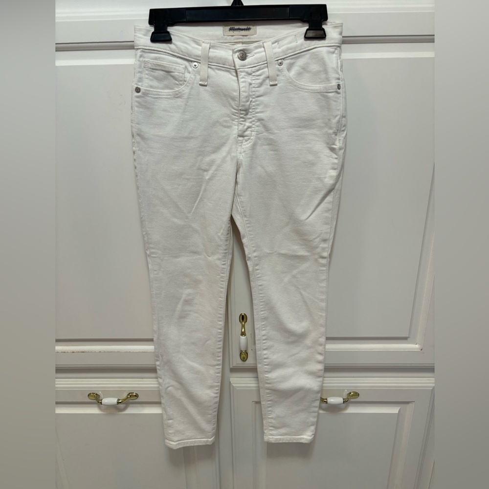 Madewell White 9” High Rise Skinny Denim Jeans Pants Women’s Size 27 Short